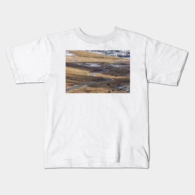 Winding Road Kids T-Shirt by Geoff79